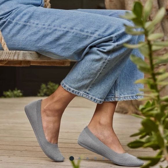 Allbirds Tree Breezers Gray Ballet flats size 7.5 washable wool - Picture 1 of 5